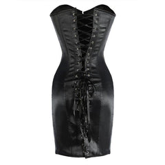 Gothic Long Waist Corsets, Sexy Bustiers Night Party For Women - Wonder Skull
