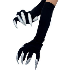 Two Colors Gloves Long Ghost, Funny Cosplay Item For Women - Wonder Skull