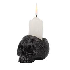 Crying Black Skull Candle Holders, Creative Candle Holder Bath - Wonder Skull