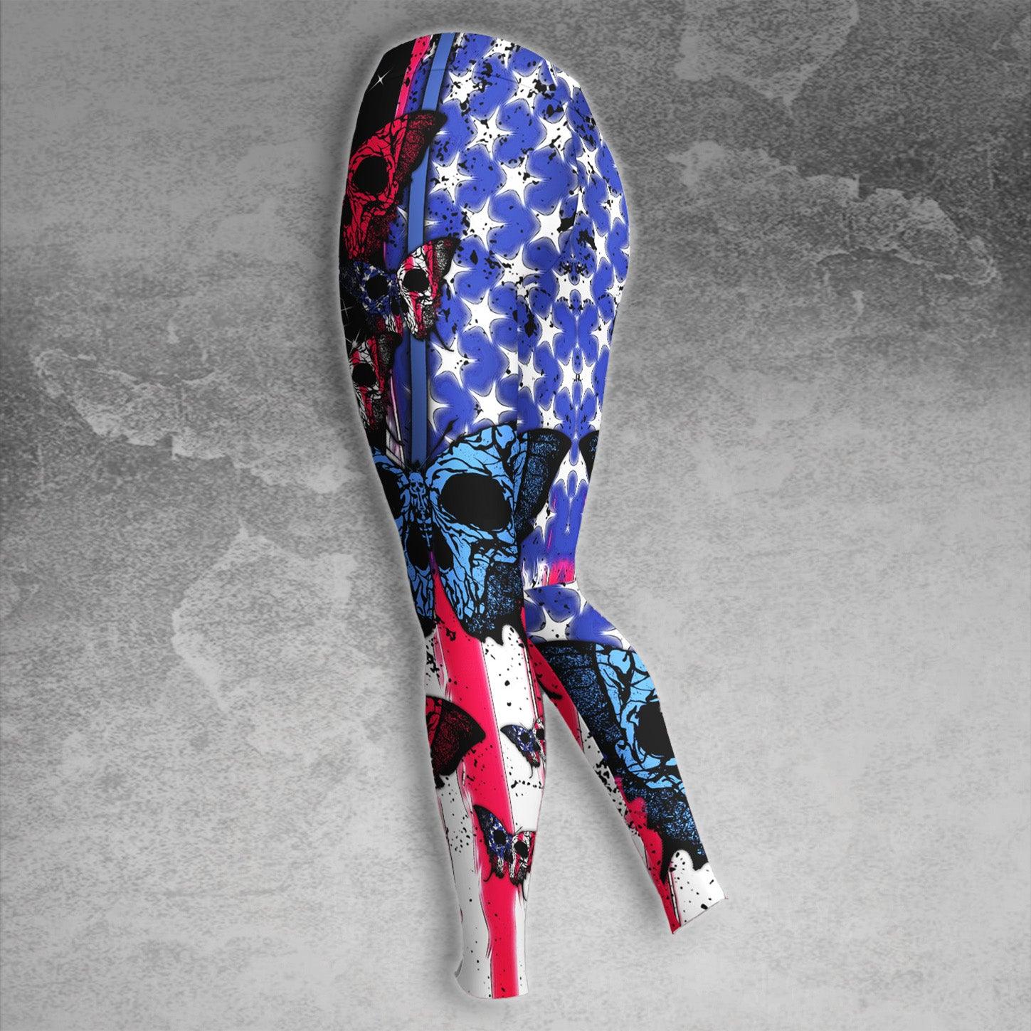 Independence Day Butterfly Combo Hoodie and Leggings - Wonder Skull