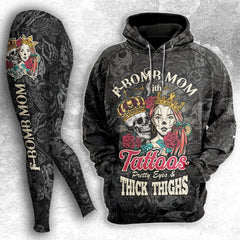 F-bom Tattoos Thick Things Combo Hoodie and Leggings - Wonder Skull