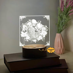 Hug You Love - Customized Acrylic Plaque Relationship Gift - Wonder Skull