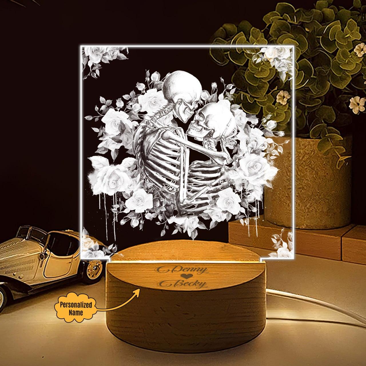 Hug You Love - Customized Acrylic Plaque Relationship Gift - Wonder Skull