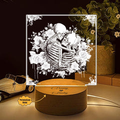 Hug You Love - Customized Acrylic Plaque Relationship Gift - Wonder Skull