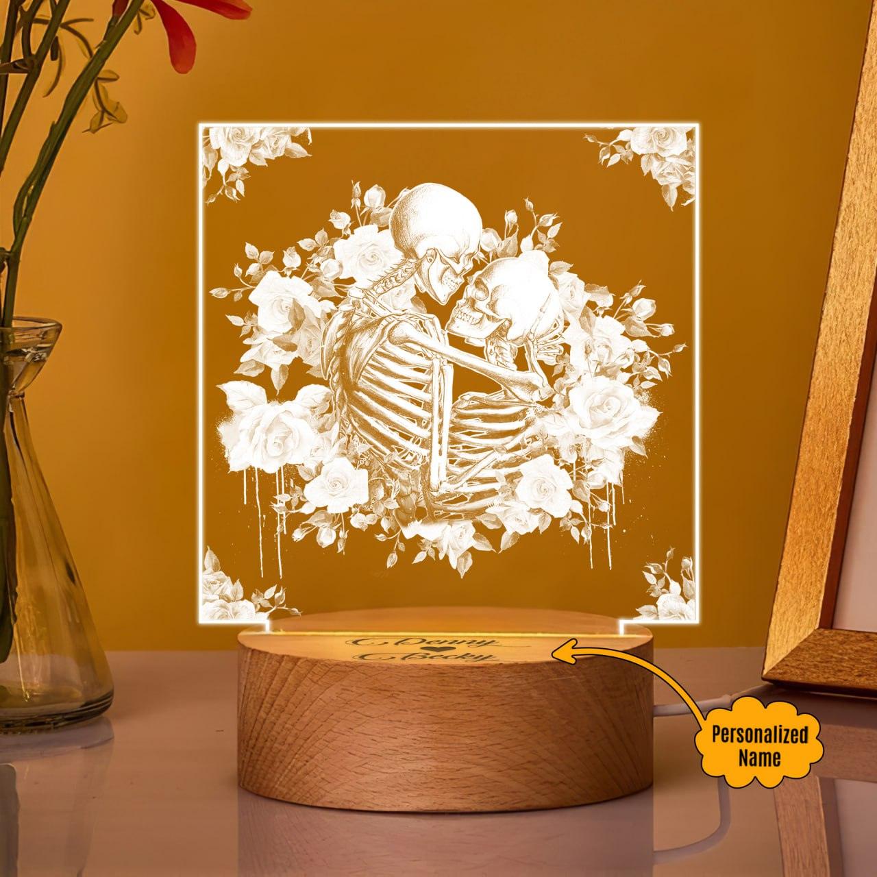 Hug You Love - Customized Acrylic Plaque Relationship Gift - Wonder Skull