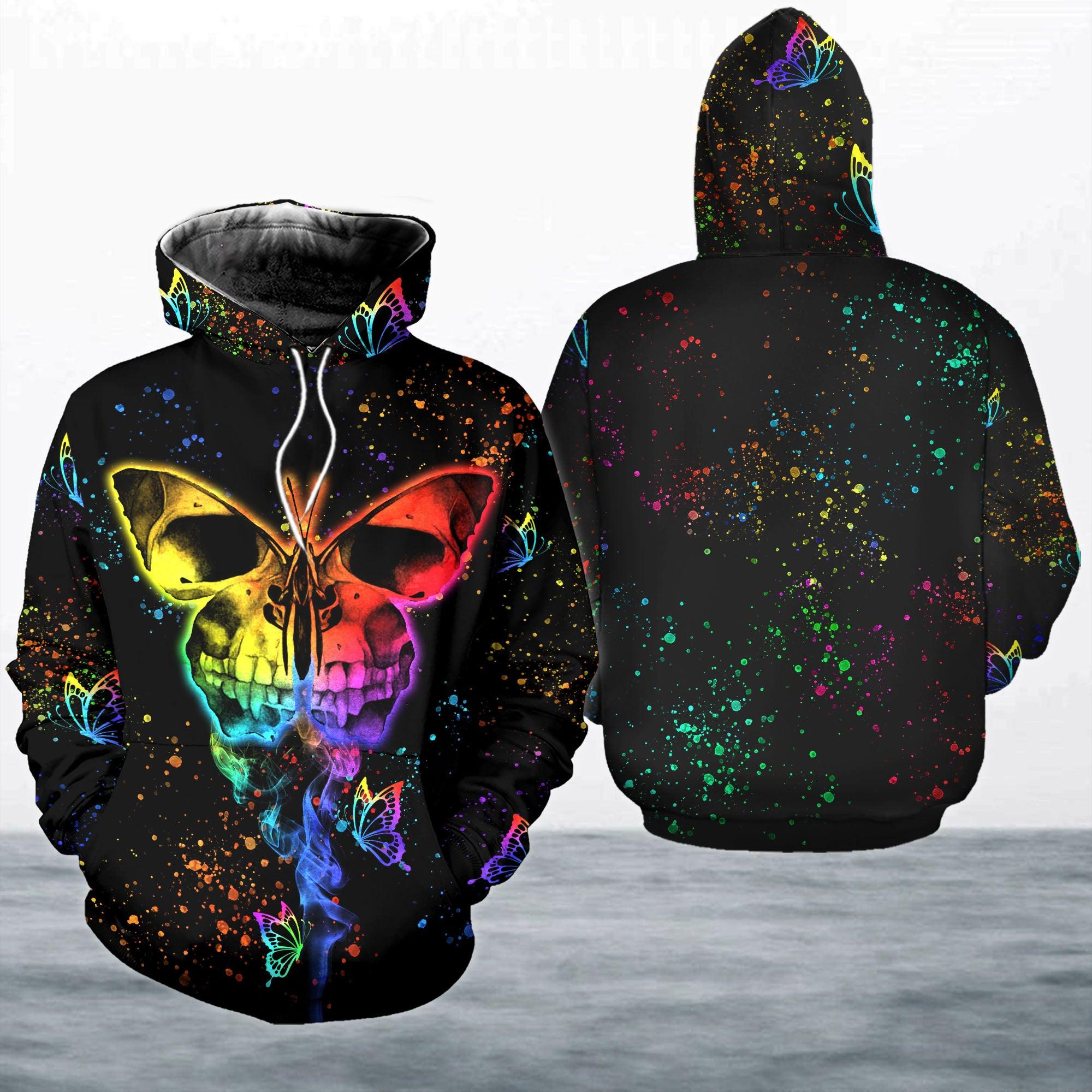 Skull Gothic Artwork Combo Hoodie and Leggings - Wonder Skull