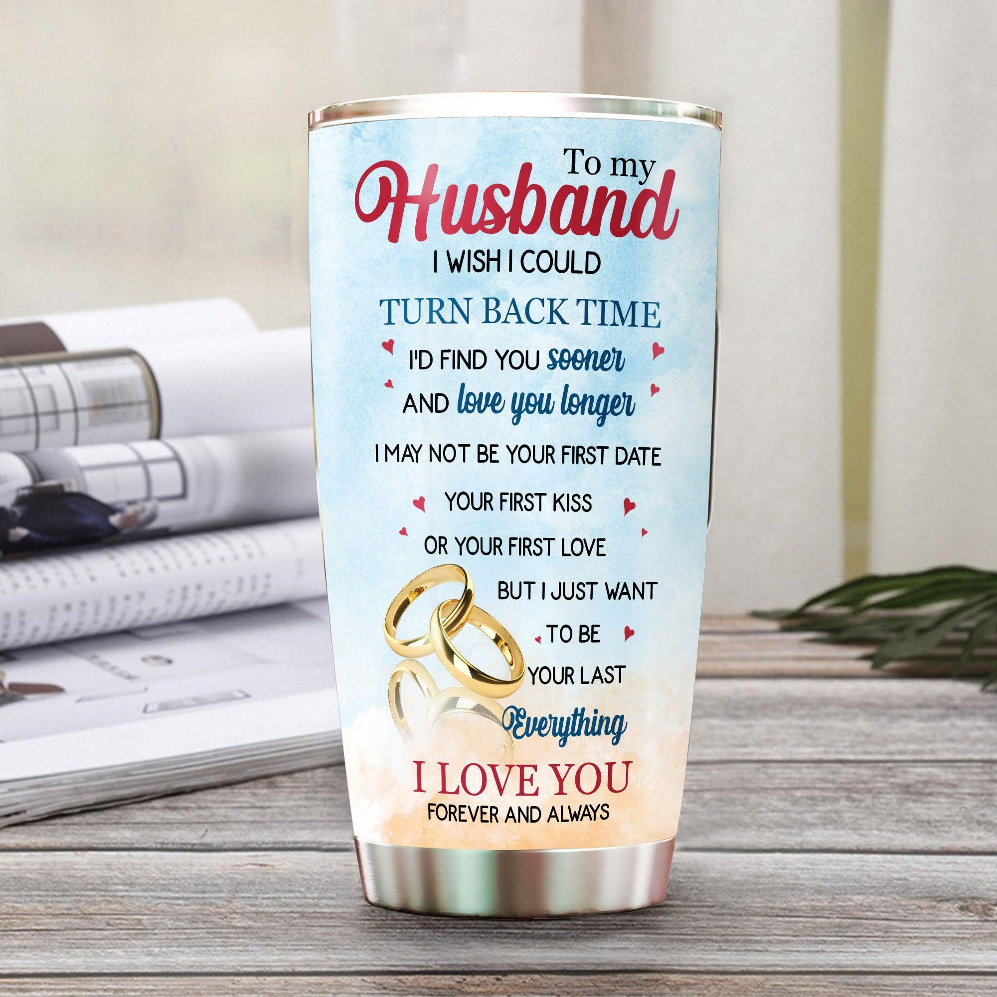 To My Husband-Couple Skeleton Romantic Personalized Tumbler - Wonder Skull