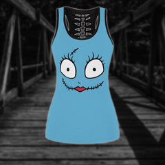 Funny NMR Christmas Set Combo Tanktop & Leggings - Wonder Skull