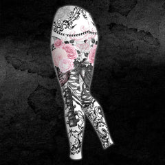 Christmas Skeleton Rose Combo Hoodie and Leggings - Wonder Skull