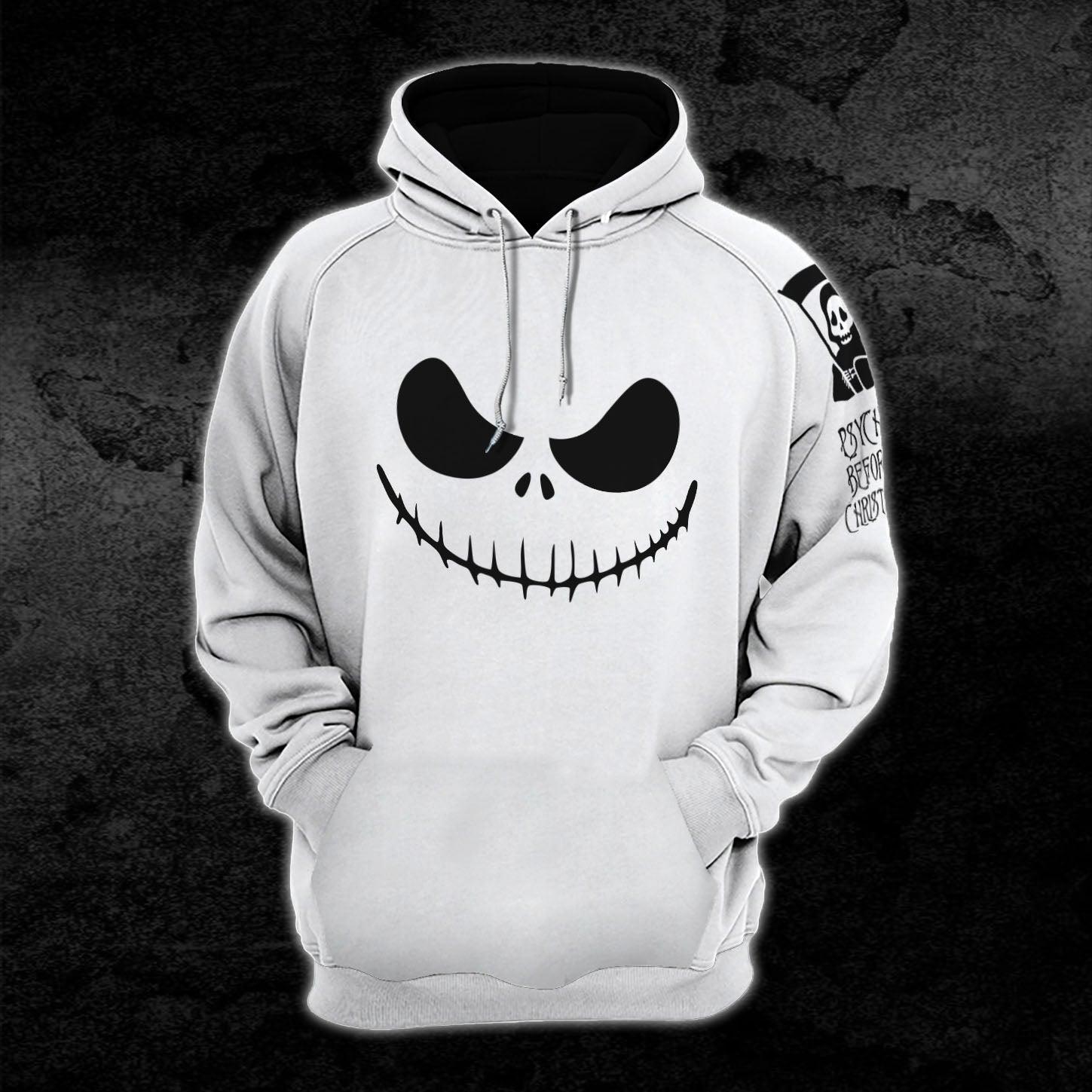 Nightmare Black & White Christmas Combo Hoodie and Leggings - Wonder Skull