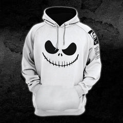 Nightmare Black & White Christmas Combo Hoodie and Leggings - Wonder Skull