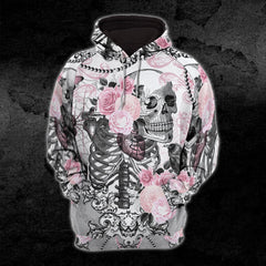 Christmas Skeleton Rose Combo Hoodie and Leggings - Wonder Skull