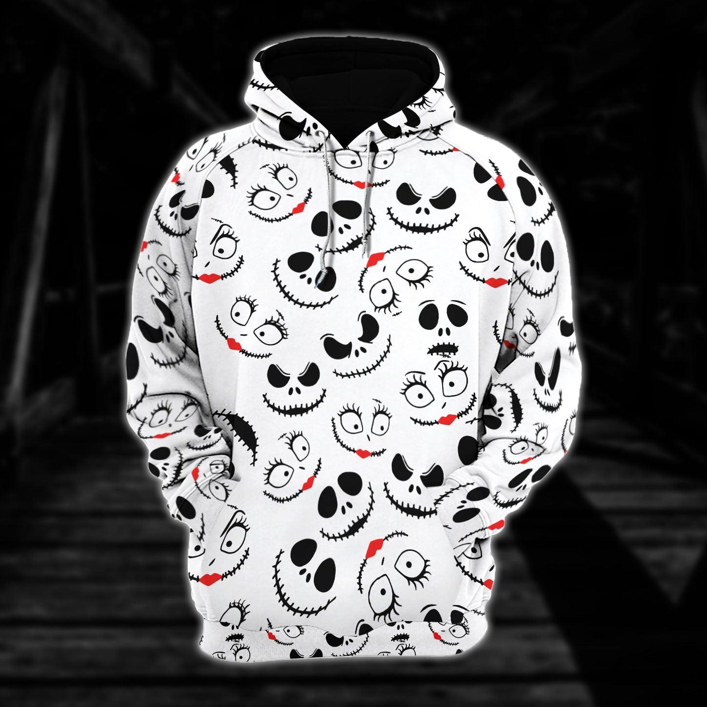 Little Nightmare MKJS Pattern Combo Hoodie and Leggings - Wonder Skull