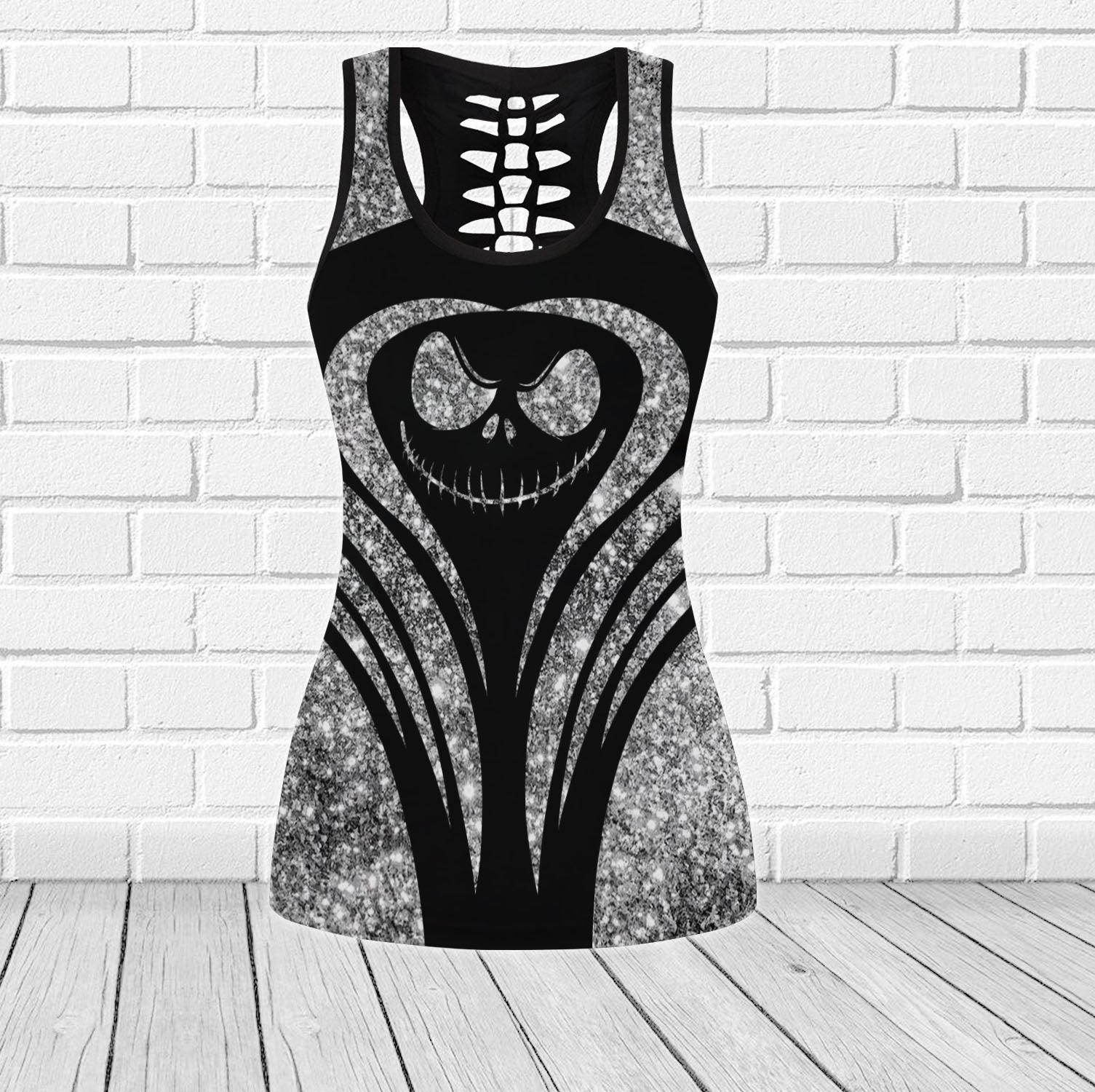 Gray Sport Nightmare Tanktop and Leggings - Wonder Skull