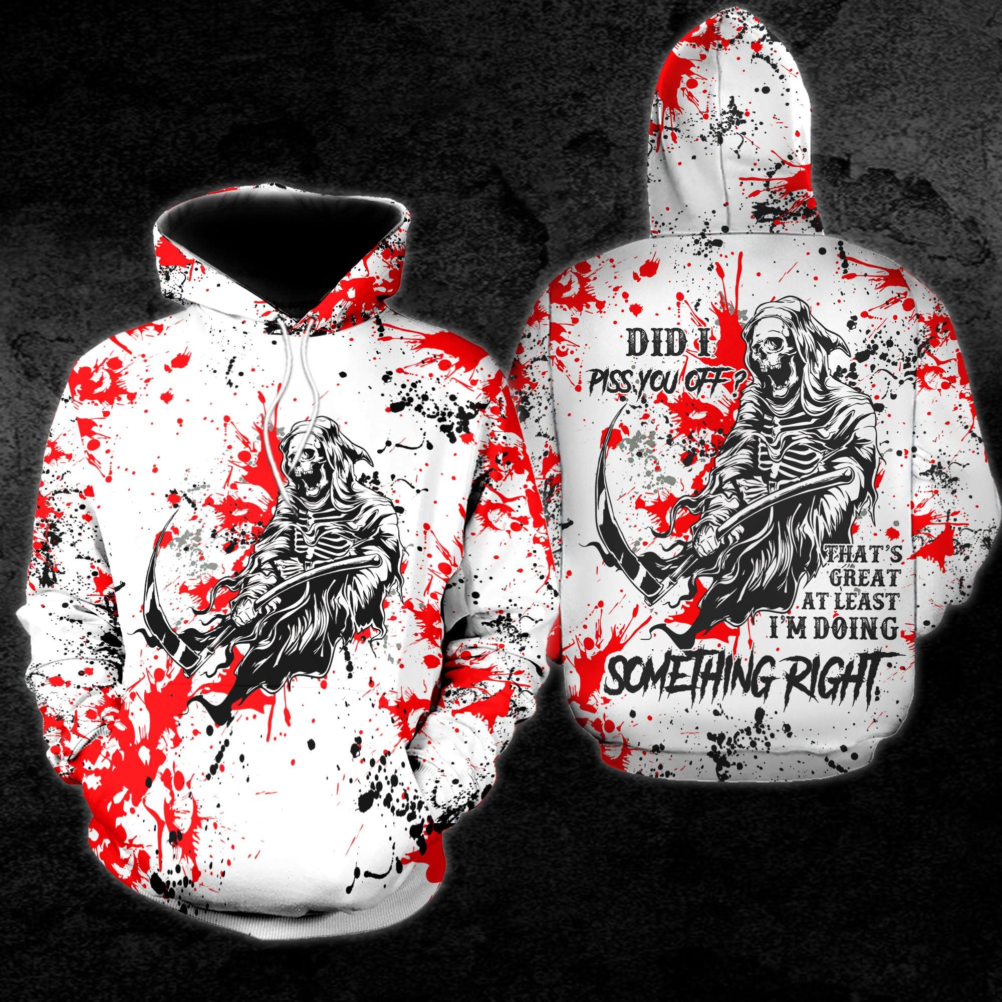 Did I Piss You Off Funny Hoodie For Women - Wonder Skull