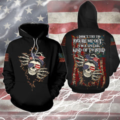 Don't Try To Figure Me Out Funny Hoodie For Women - Wonder Skull