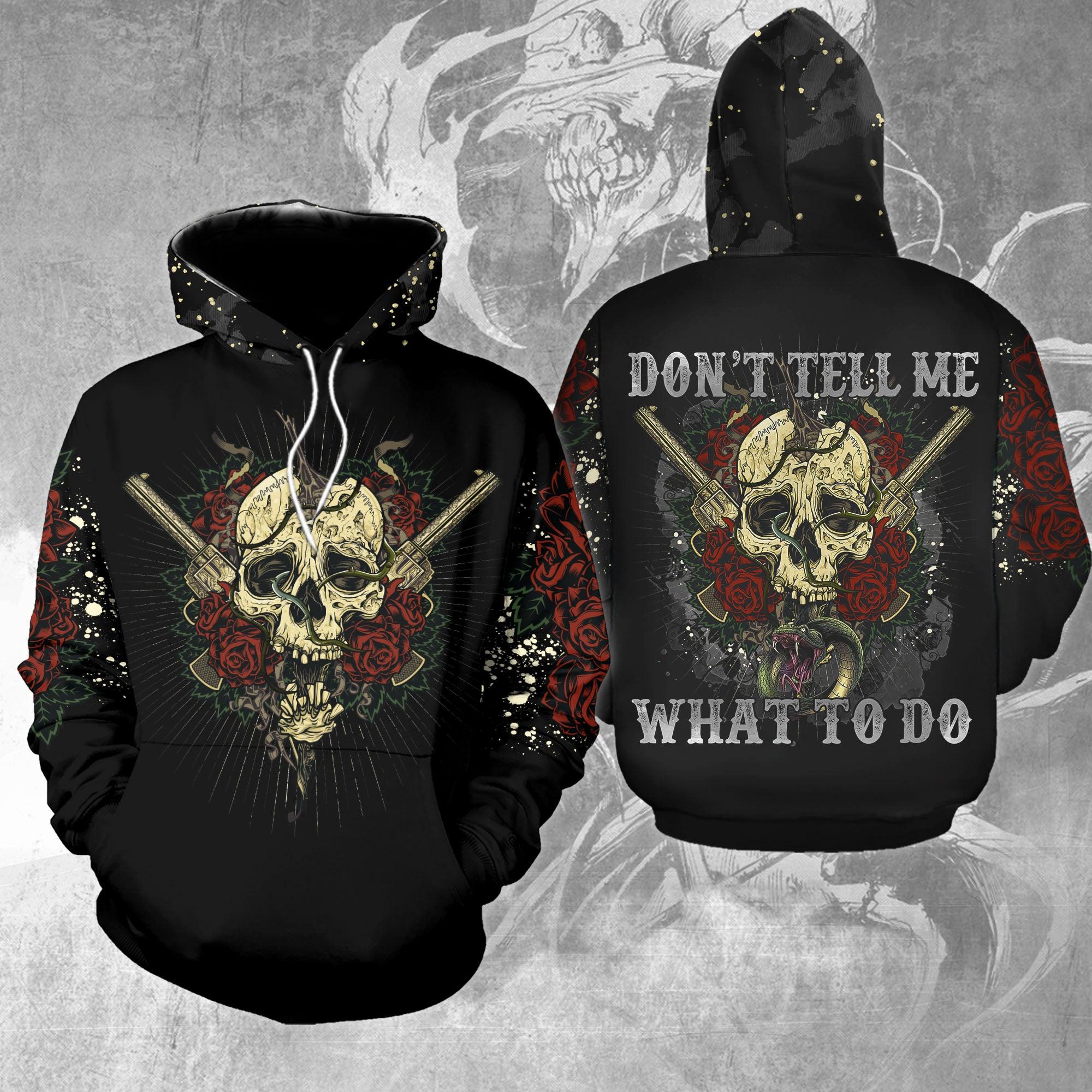 Don't Tell Me Funny Hoodie For Women - Wonder Skull