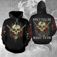 Don't Tell Me Funny Hoodie For Women - Wonder Skull