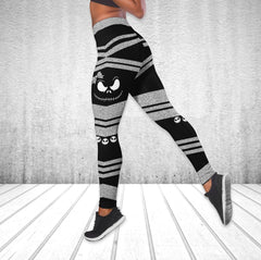 Nightmare Dressed DayDream Christmas Tanktop and Leggings - Wonder Skull