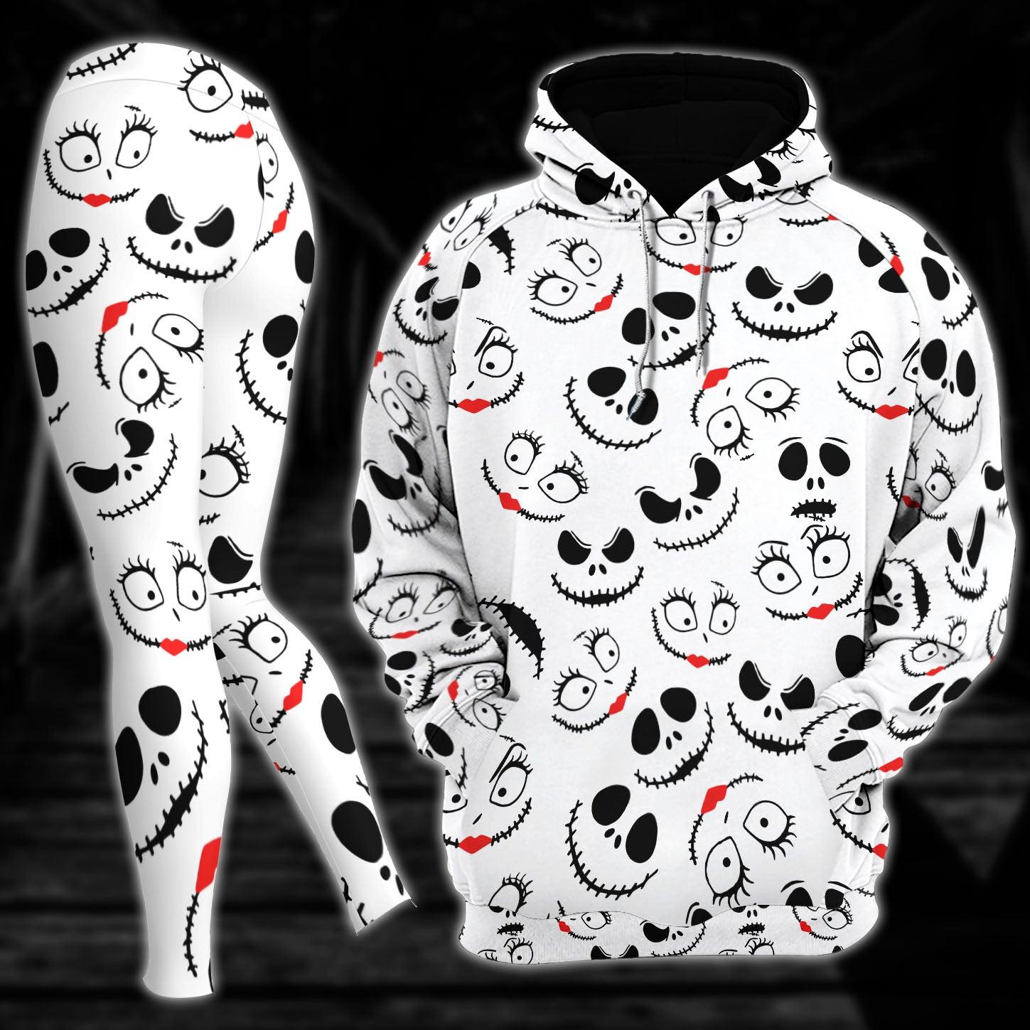 Little Nightmare MKJS Pattern Combo Hoodie and Leggings - Wonder Skull