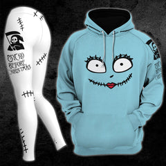 Christmas Nightmare Combo Blue & White Hoodie and Leggings - Wonder Skull