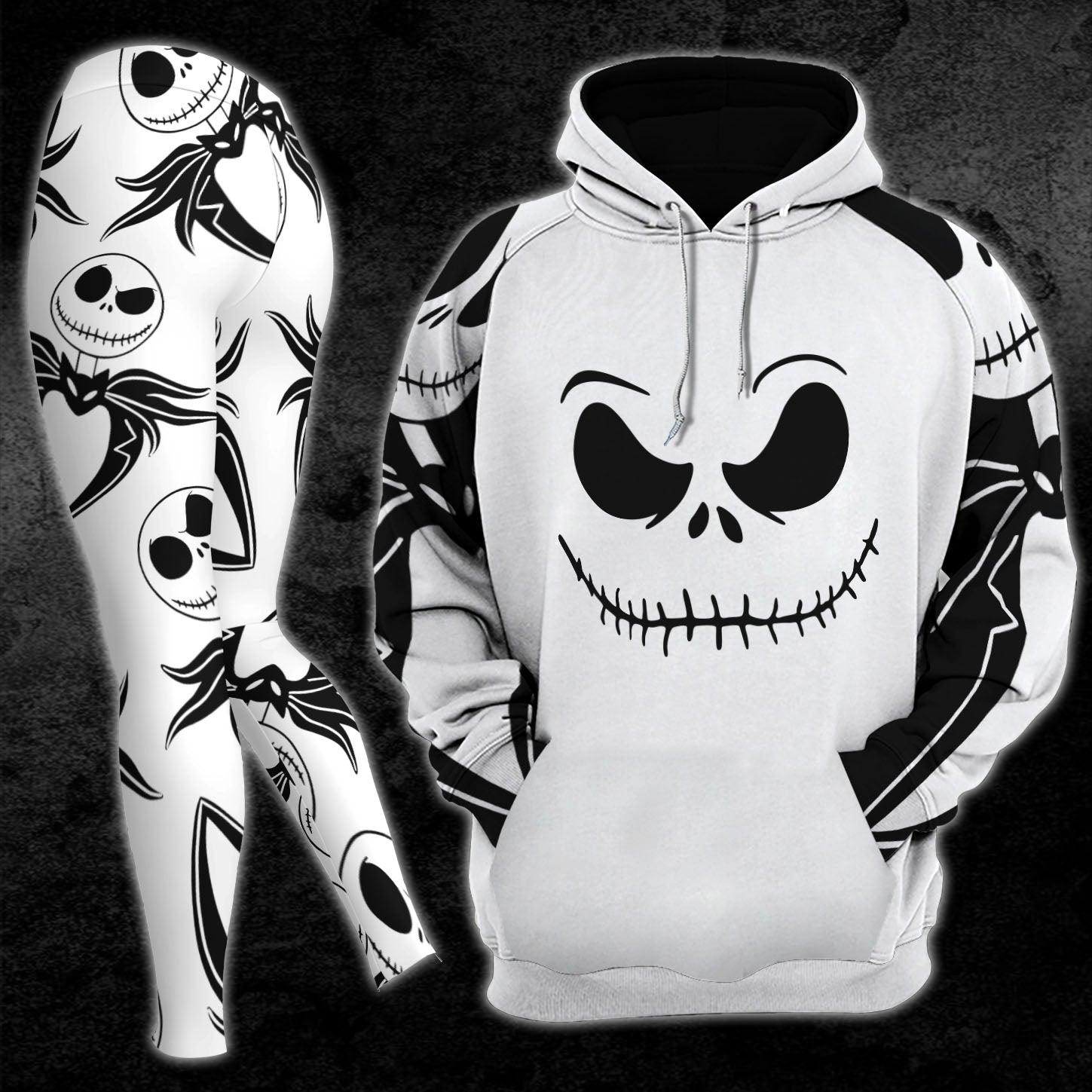 Christmas Nightmare White Combo Hoodie and Leggings - Wonder Skull