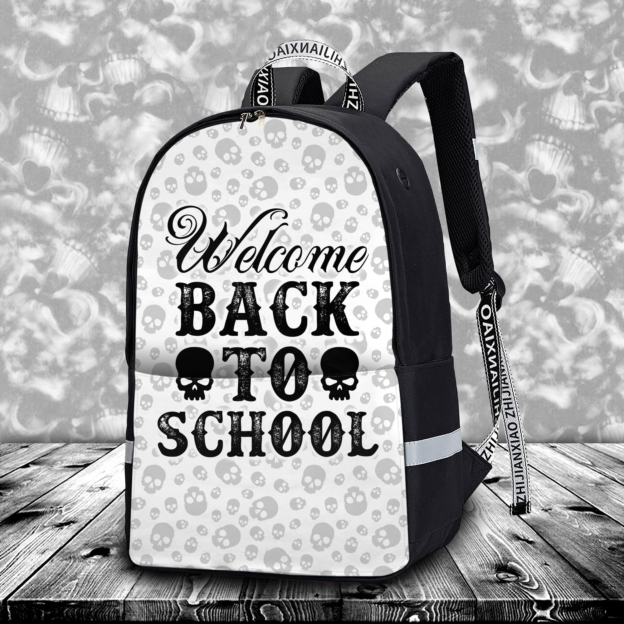 Skull Pattern Welcome Back To School Amazing - Wonder Skull