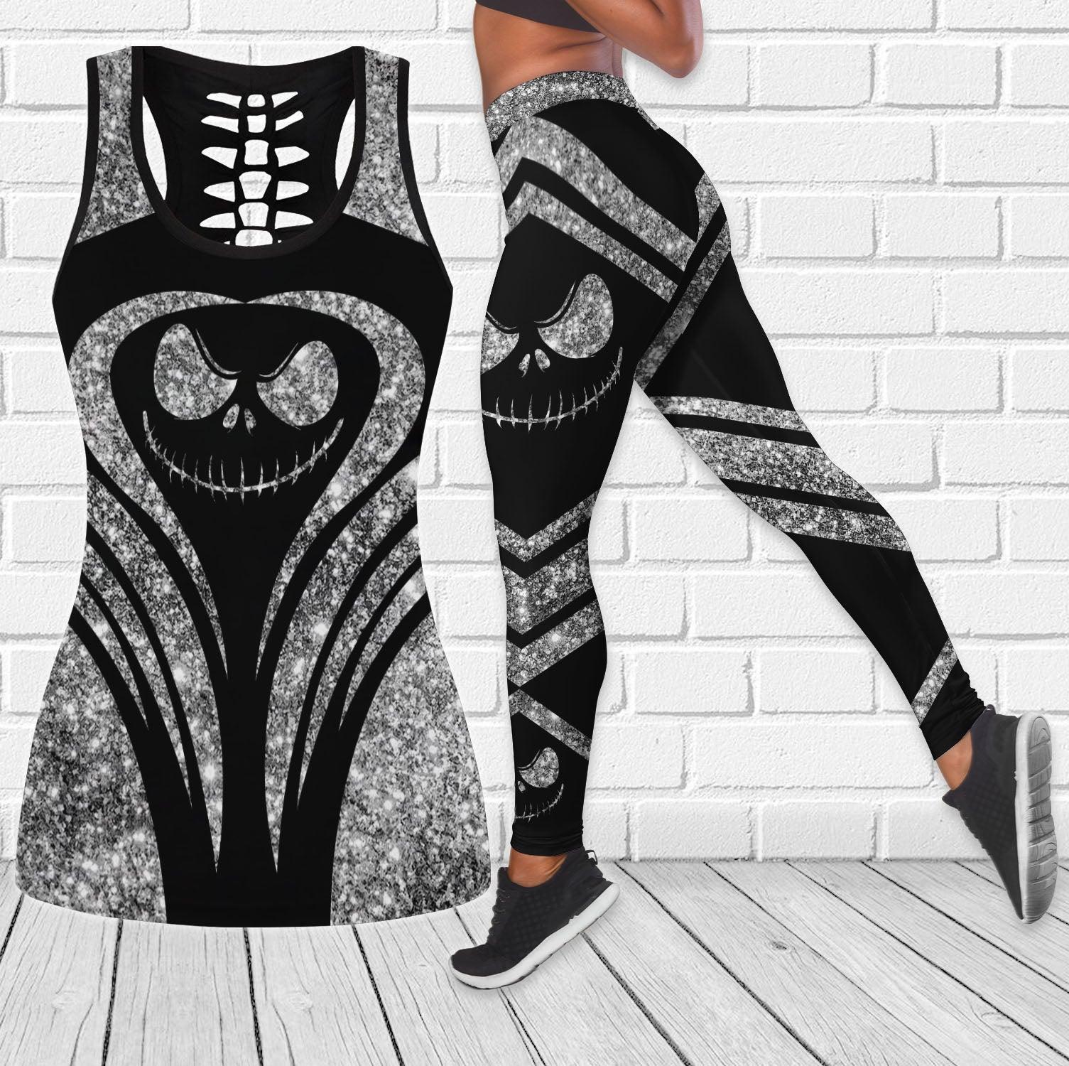 Gray Sport Nightmare Tanktop and Leggings - Wonder Skull