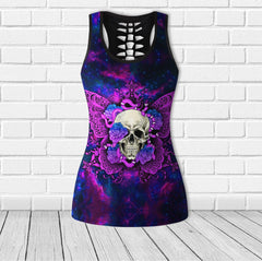 Cool Butterfly Skull Combo Tanktop & Leggings - Wonder Skull