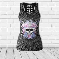 Skull Rose Combo Tanktop & Leggings Yoga - Wonder Skull