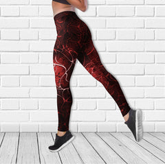 Lava Rose Skull Combo Tanktop & Leggings - Wonder Skull