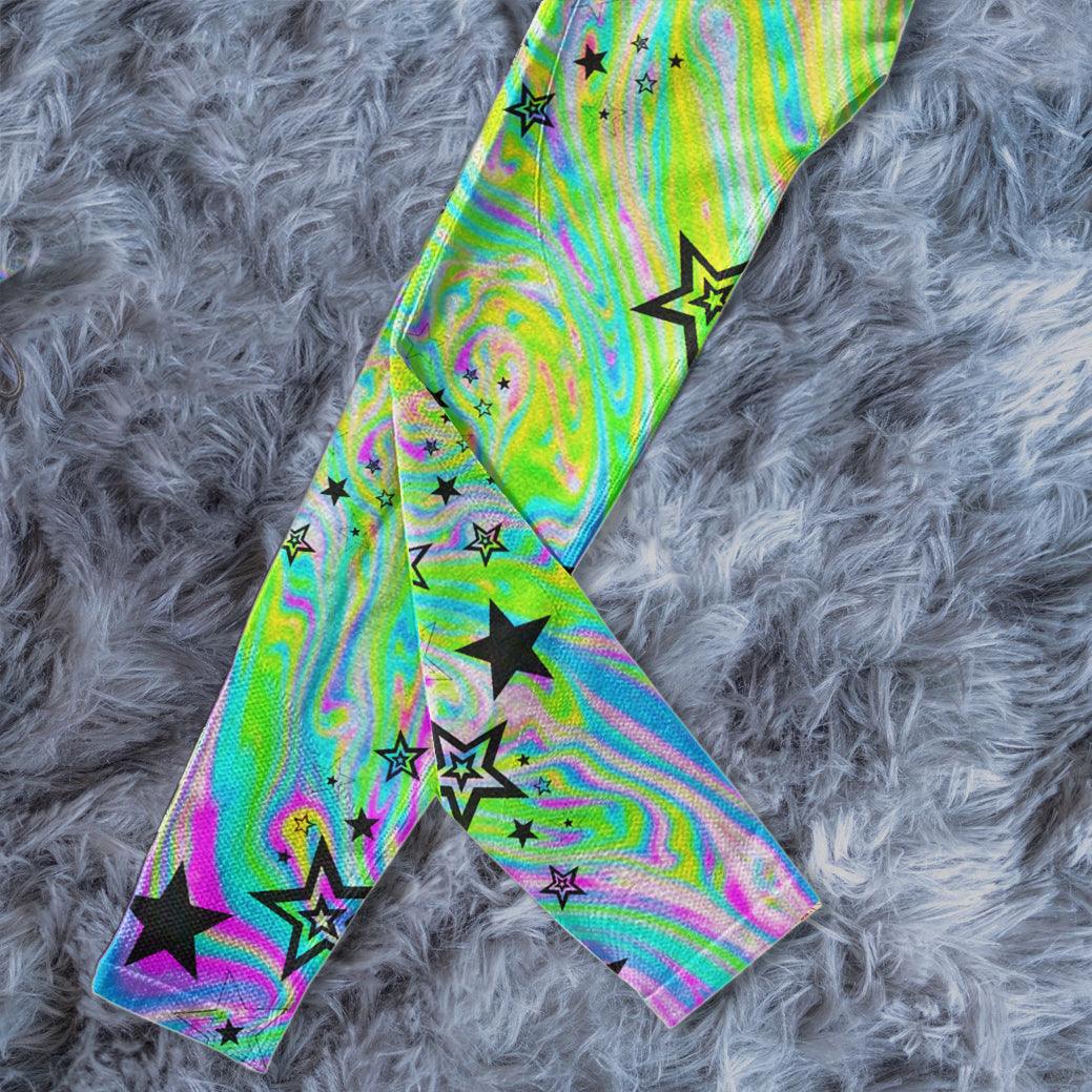 Skull RainBow Combo Long Sleeve Sweatshirt and Leggings - Wonder Skull