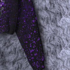 Skull Purple Rose Combo Long Sleeve Sweatshirt and Leggings - Wonder Skull