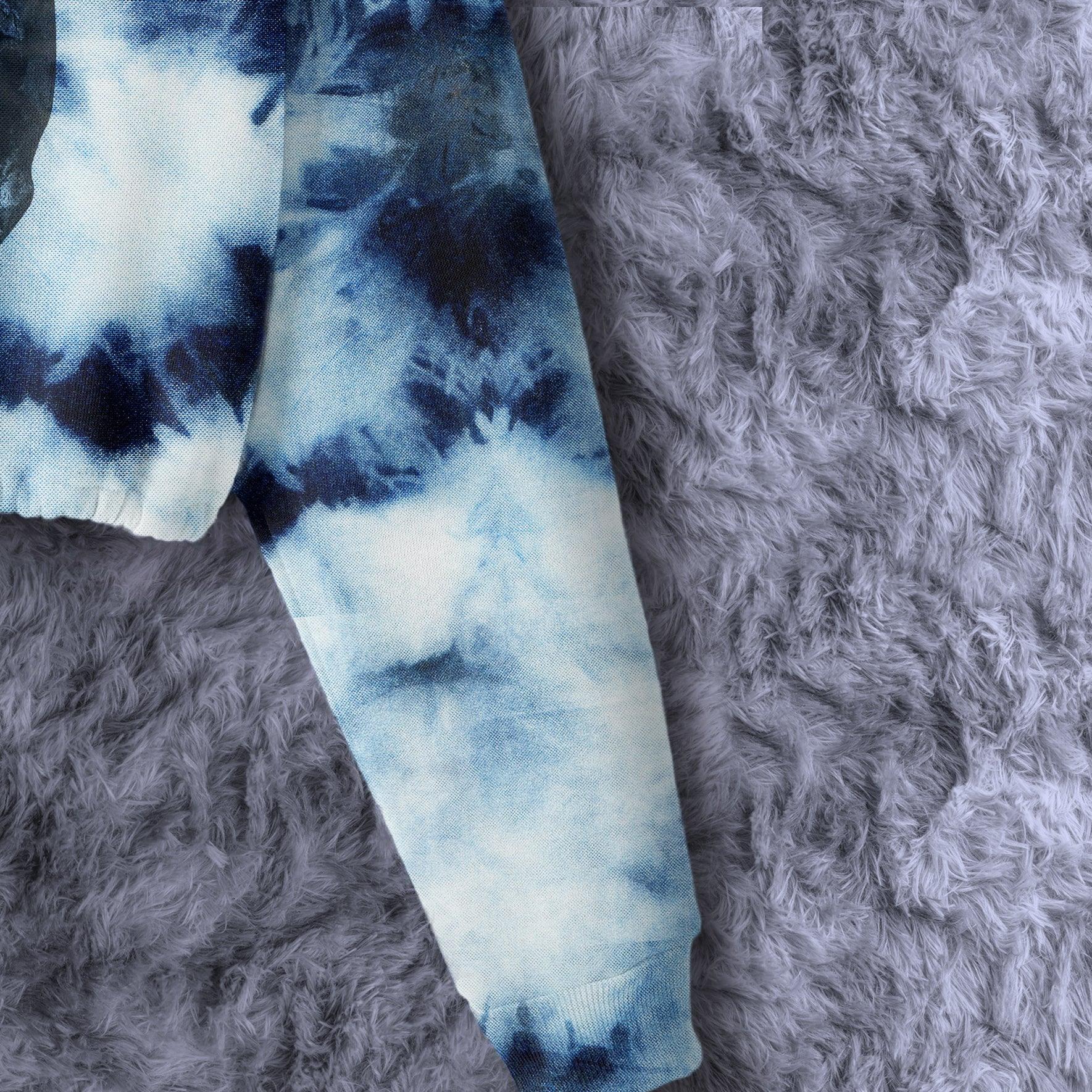 Skull Cloud Blue Combo Long Sleeve Sweatshirt and Leggings - Wonder Skull