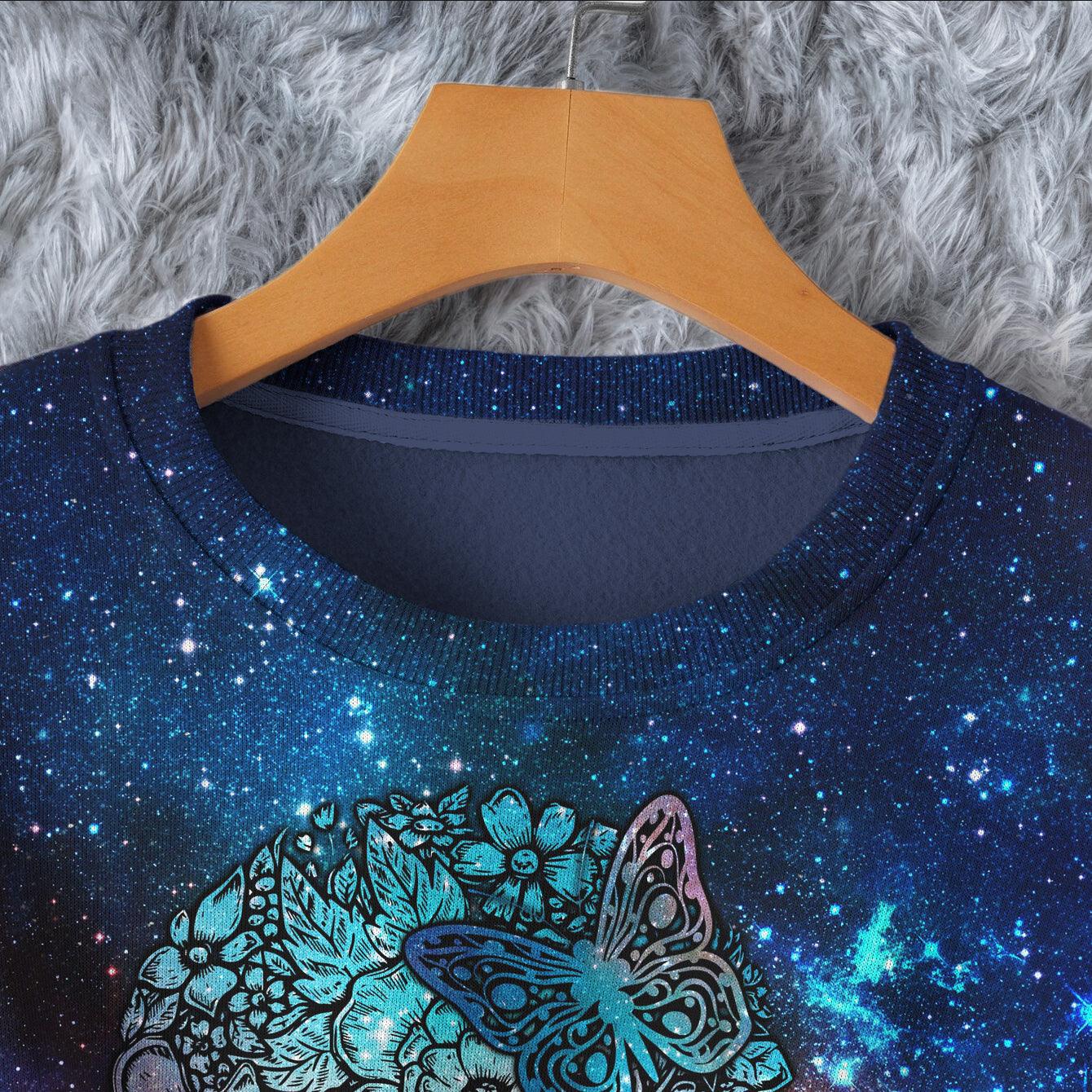 Skull Galaxy Sugar Combo Long Sleeve Sweatshirt and Leggings - Wonder Skull