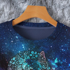 Skull Galaxy Sugar Combo Long Sleeve Sweatshirt and Leggings - Wonder Skull