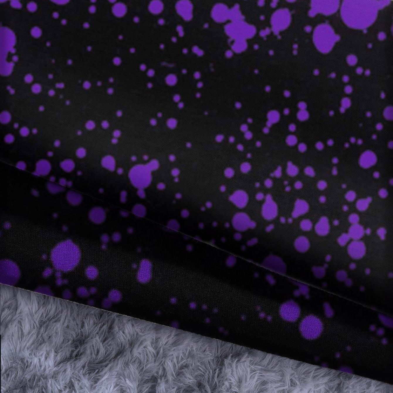 Skull Purple Rose Combo Long Sleeve Sweatshirt and Leggings - Wonder Skull