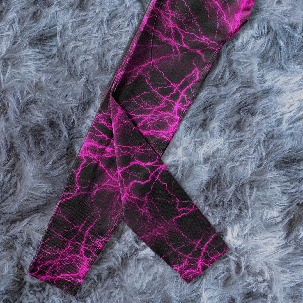 Skull Thunder Pink Combo Long Sleeve Sweatshirt and Leggings - Wonder Skull