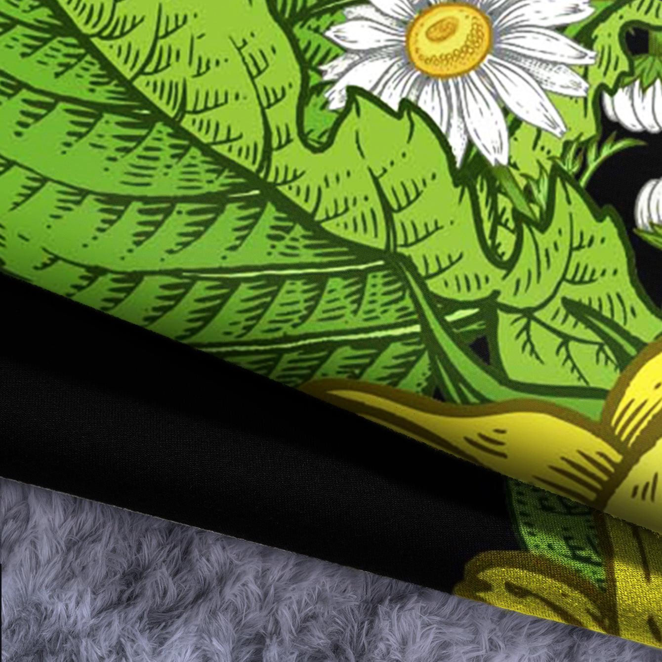 Skull Flower Combo Long Sleeve Sweatshirt and Leggings - Wonder Skull