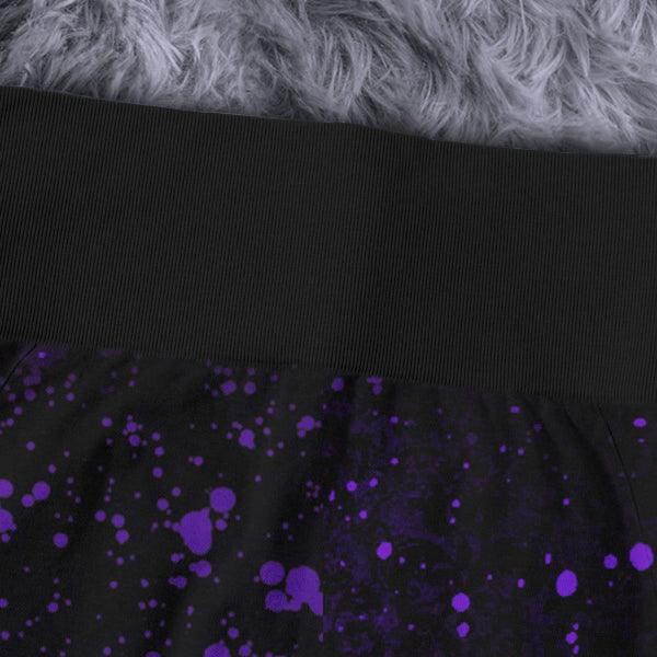 Skull Purple Rose Combo Long Sleeve Sweatshirt and Leggings - Wonder Skull