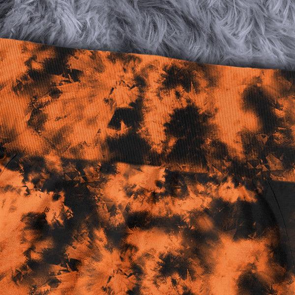 Skull Cloud Orange Combo Long Sleeve Sweatshirt and Leggings - Wonder Skull