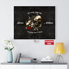 It's You and Me Personalized Canvas Gallery Wraps