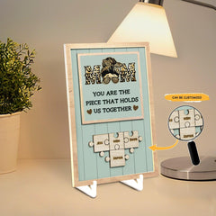 Mom - Customized Mothers Days Puzzle Sign - Wonder Skull