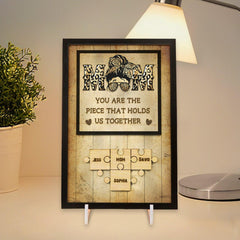 Mom Gift - Customized Mothers Days Puzzle Sign - Wonder Skull