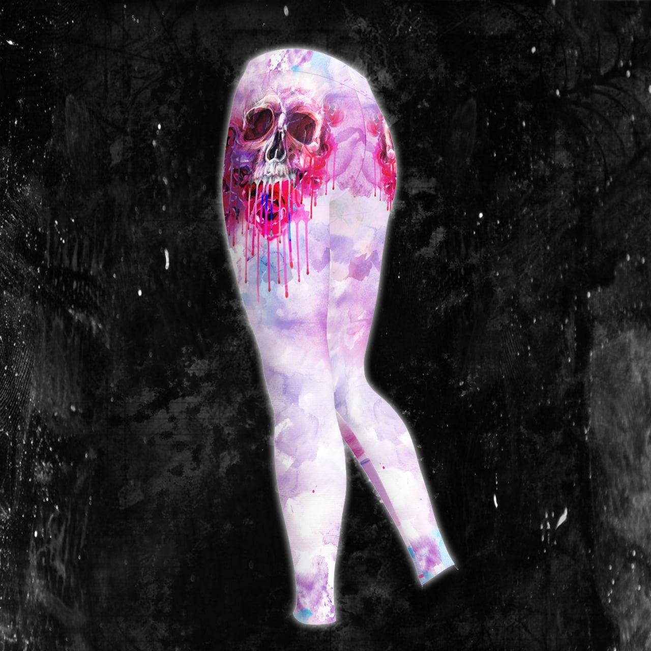 Paiting Color Skull Artwork Combo Hoodie and Leggings - Wonder Skull