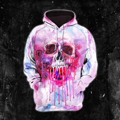 Paiting Color Skull Artwork Combo Hoodie and Leggings - Wonder Skull