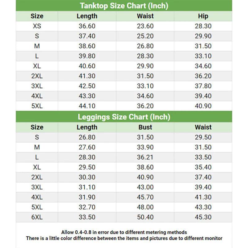 Pattern Flowers Skull Tanktop and Leggings - Wonder Skull