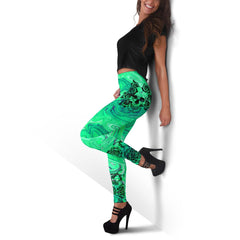 Rose Skull Goth Leggings And Hollow Tank Top Set For Women-Wonder Skull