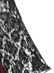 Gothic Off-The-Shoulder Lace Long Sleevess Dress - Wonder Skull