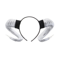 Satanic Gothic Goat Horn Headband, Interesting Halloween Costume For Women - Wonder Skull
